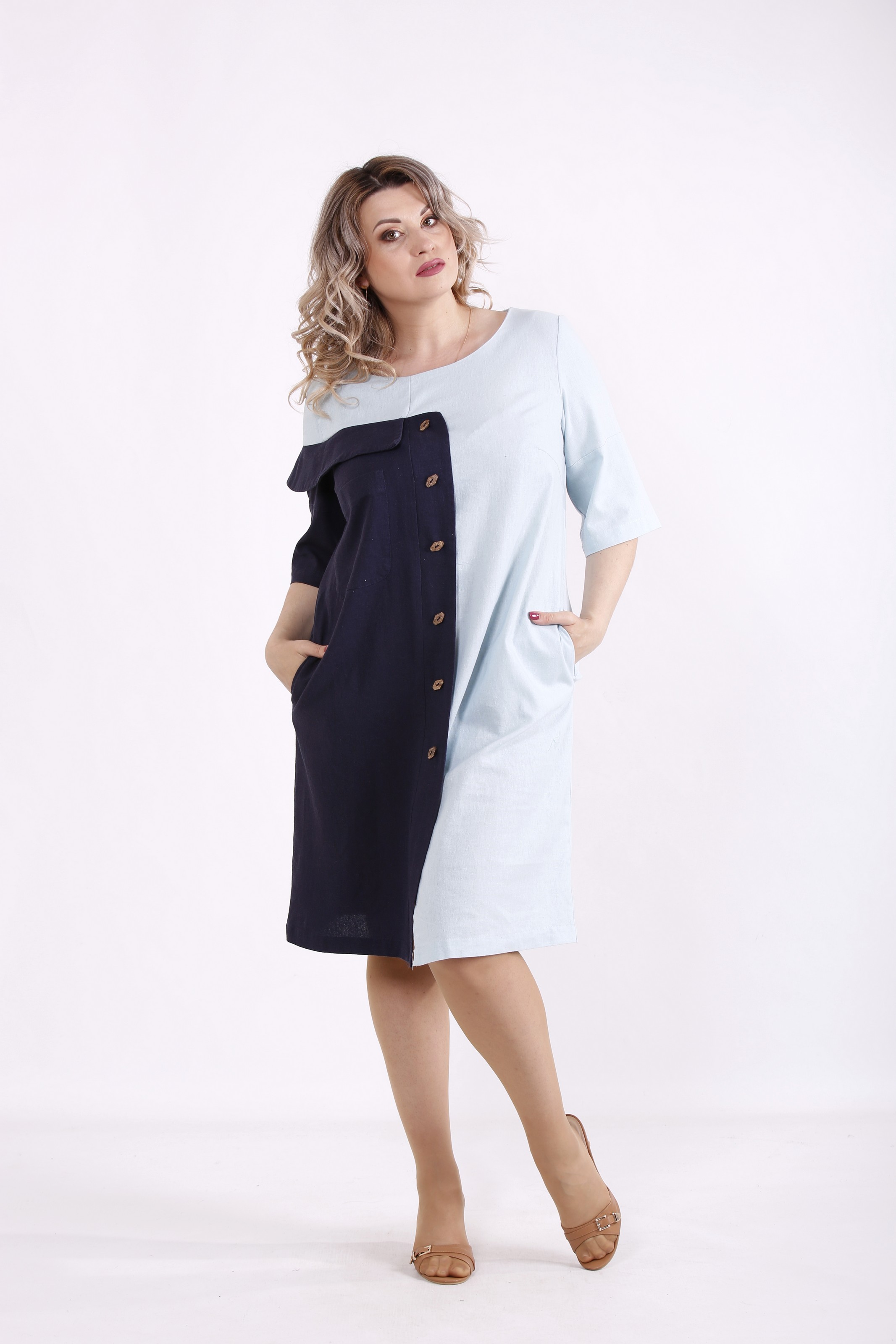 

Платье GARRY-STAR 01479-2  Голубой, Платье GARRY-STAR 01479-2 50 Голубой