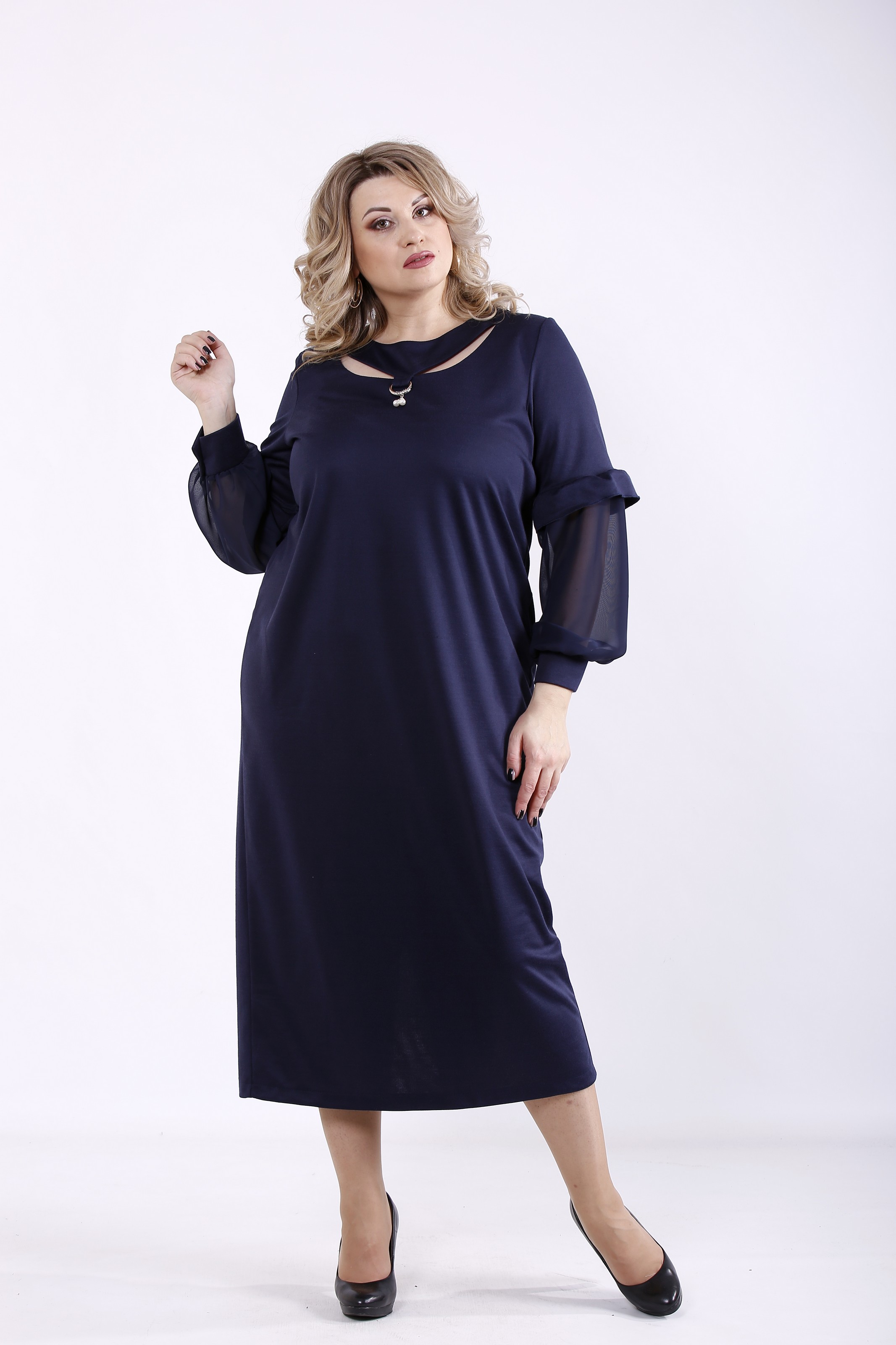 

Платье GARRY-STAR 01361-2  Синий, Платье GARRY-STAR 01361-2 48 Синий