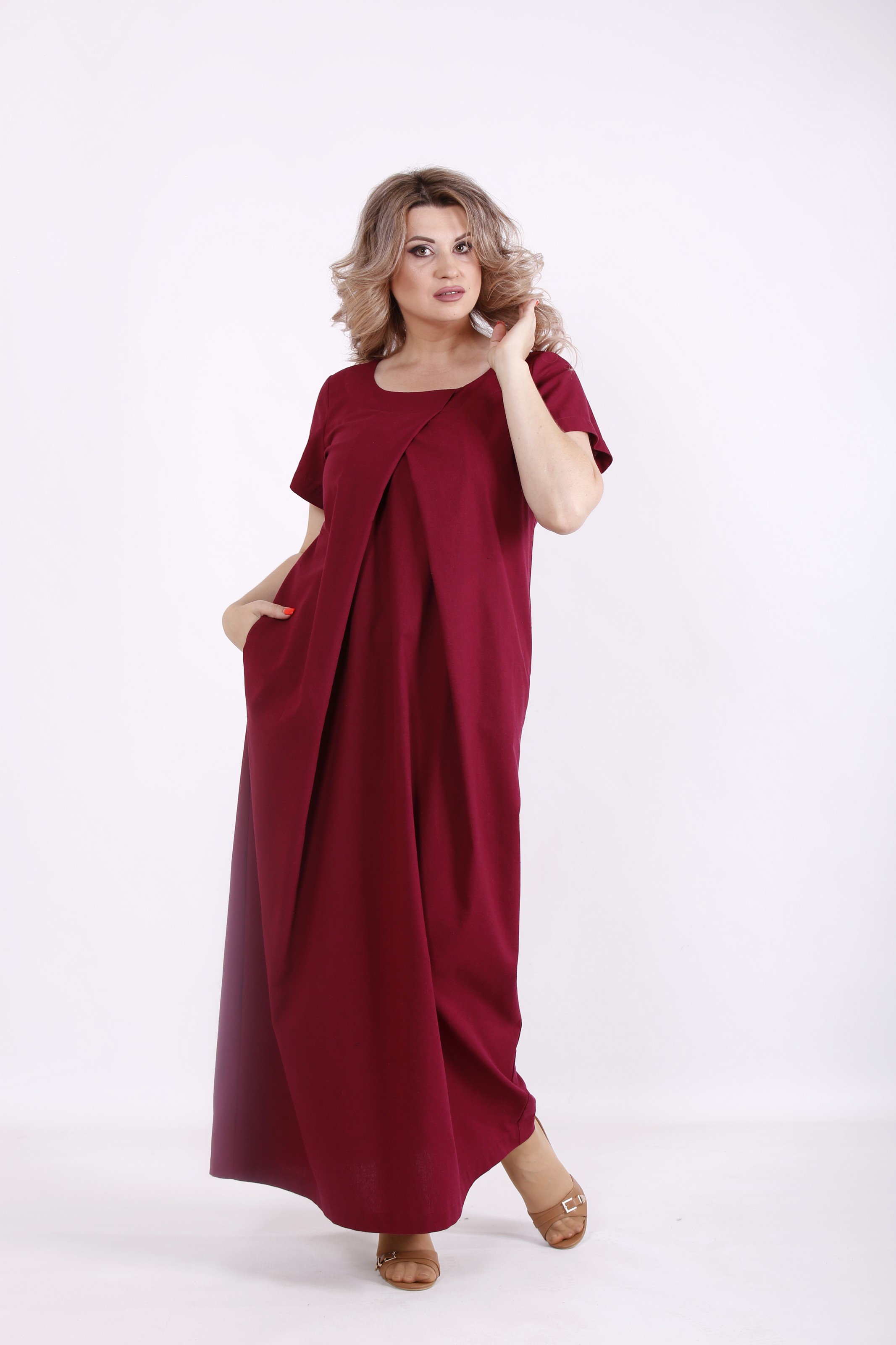

Платье GARRY-STAR 01523-3  Бордовый, Платье GARRY-STAR 01523-3 62 Бордовый