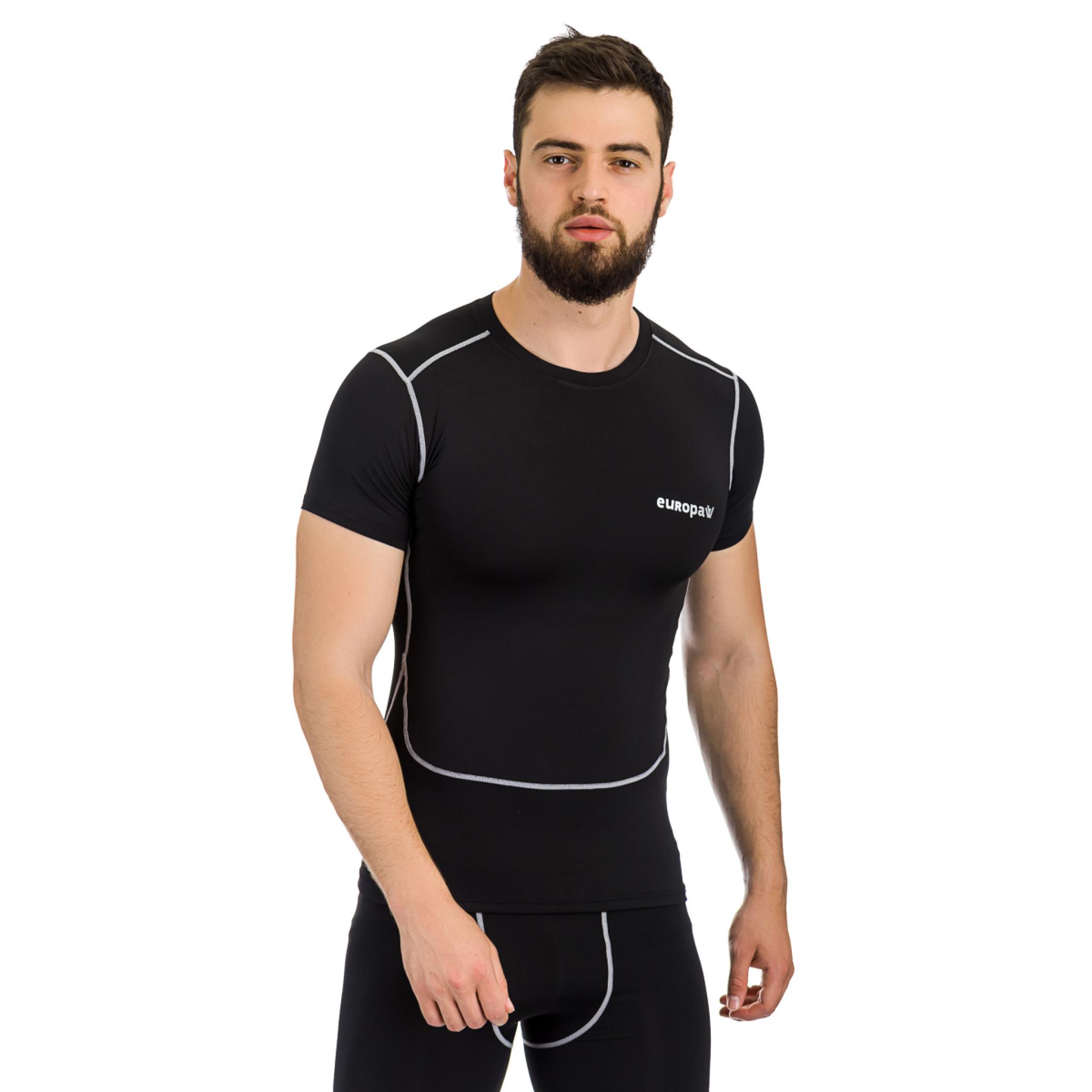 

Футболка компрессионная SS Europaw PRO черная [M]