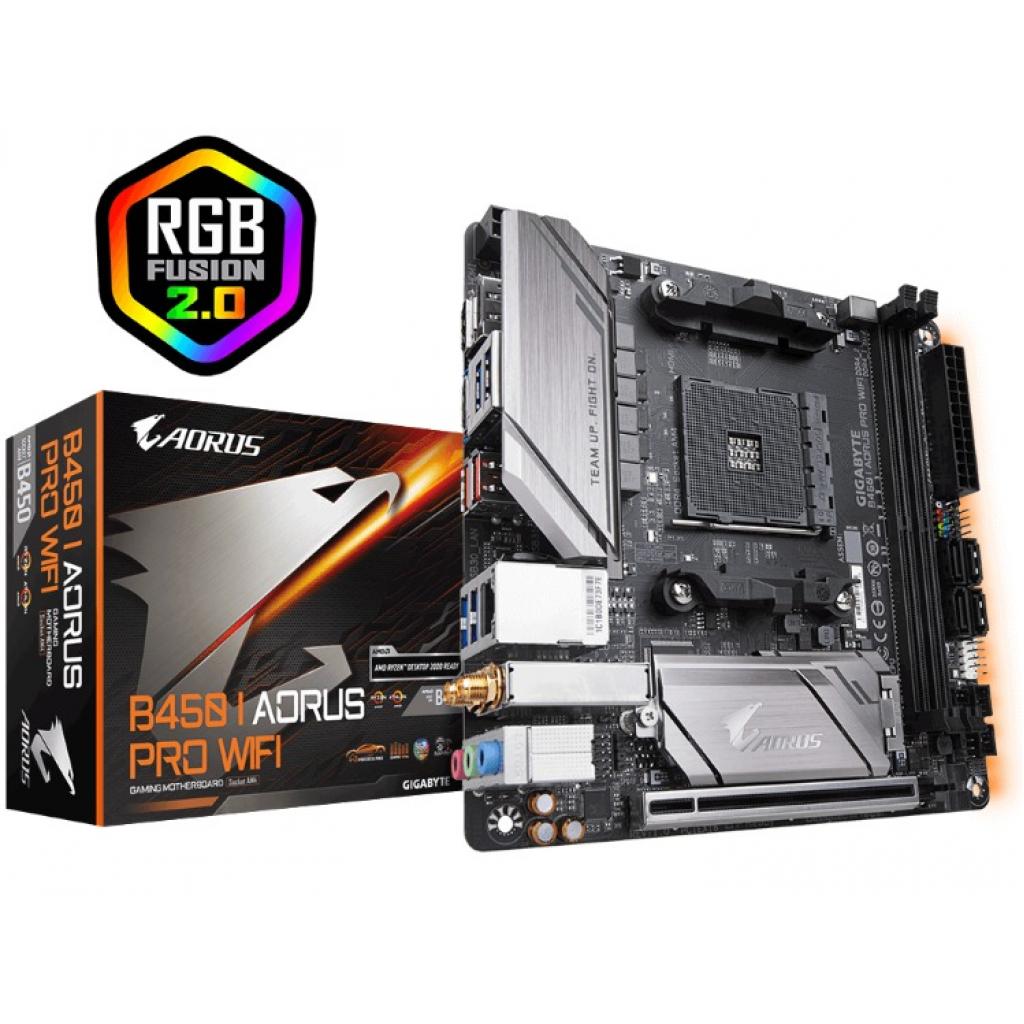 

Материнська плата GIGABYTE B450 I AORUS PRO WIFI