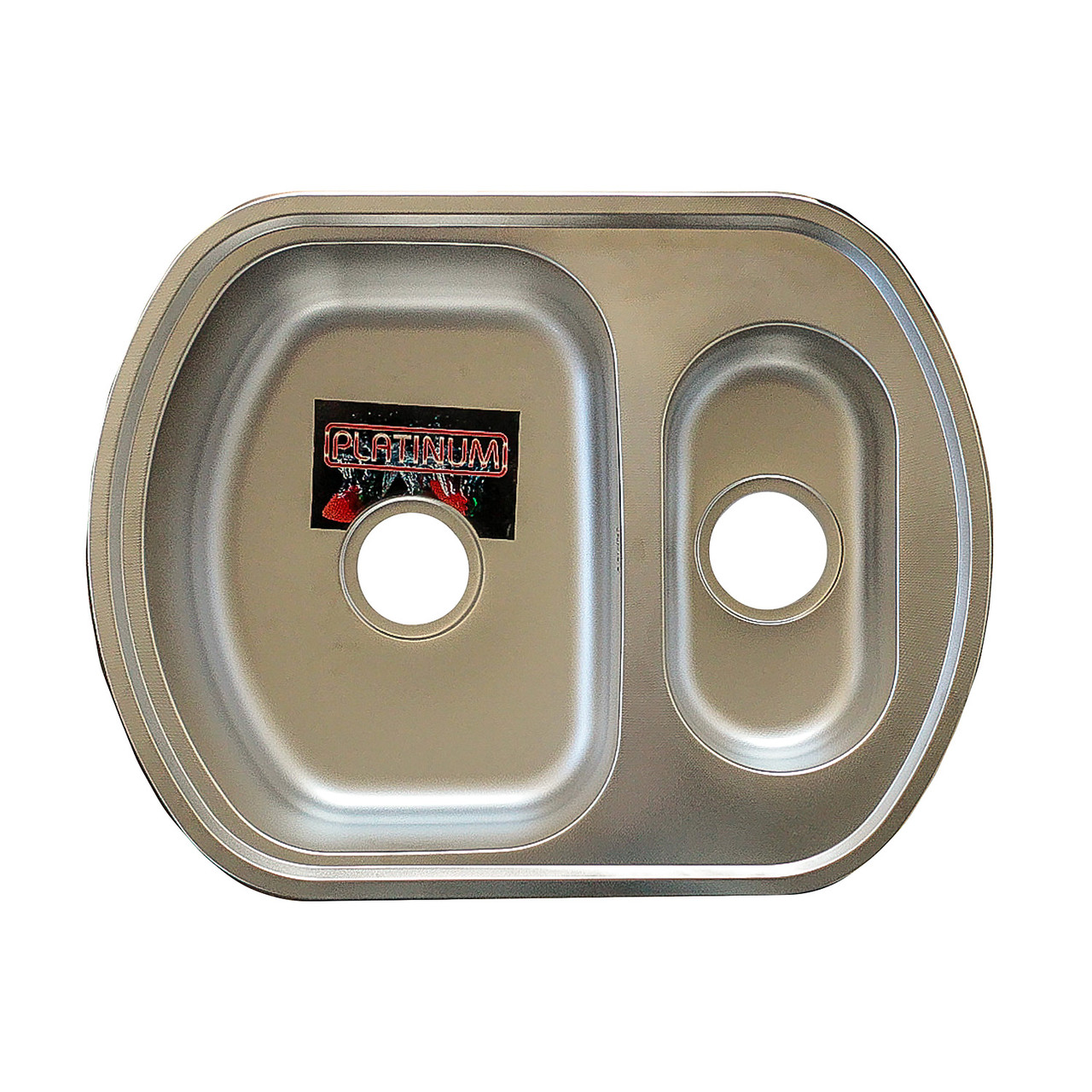 

Врезная кухонная мойка из нержавеющей стали Platinum 6349 D Декор 0.8