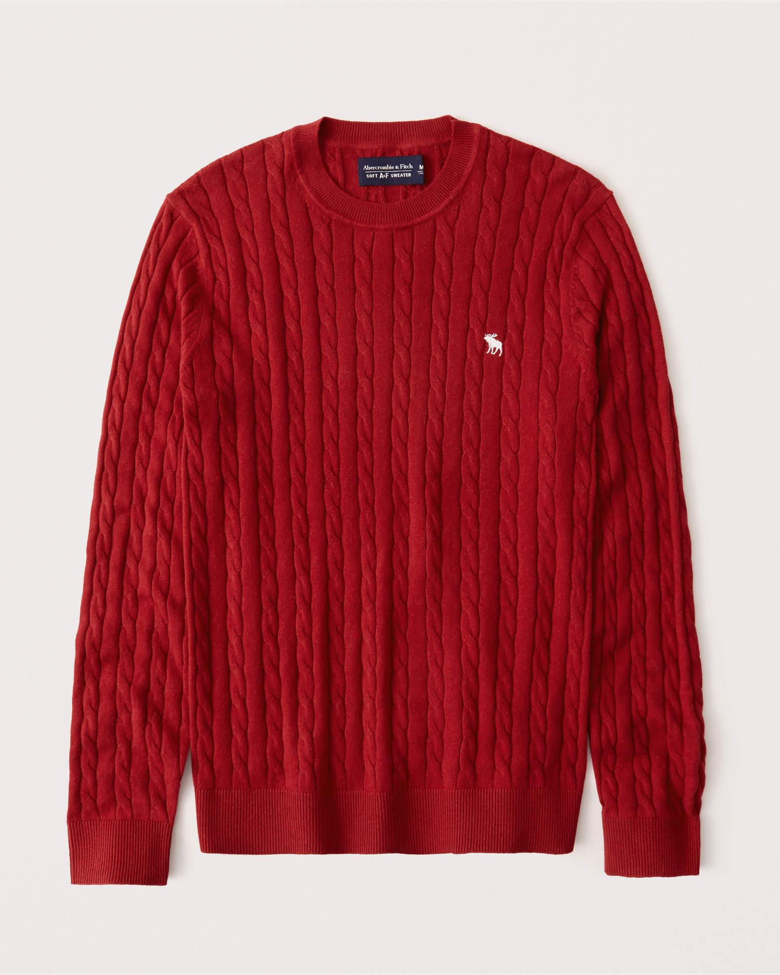 

Свитер мужской - свитер Abercrombie & Fitch AF7789M M Красный