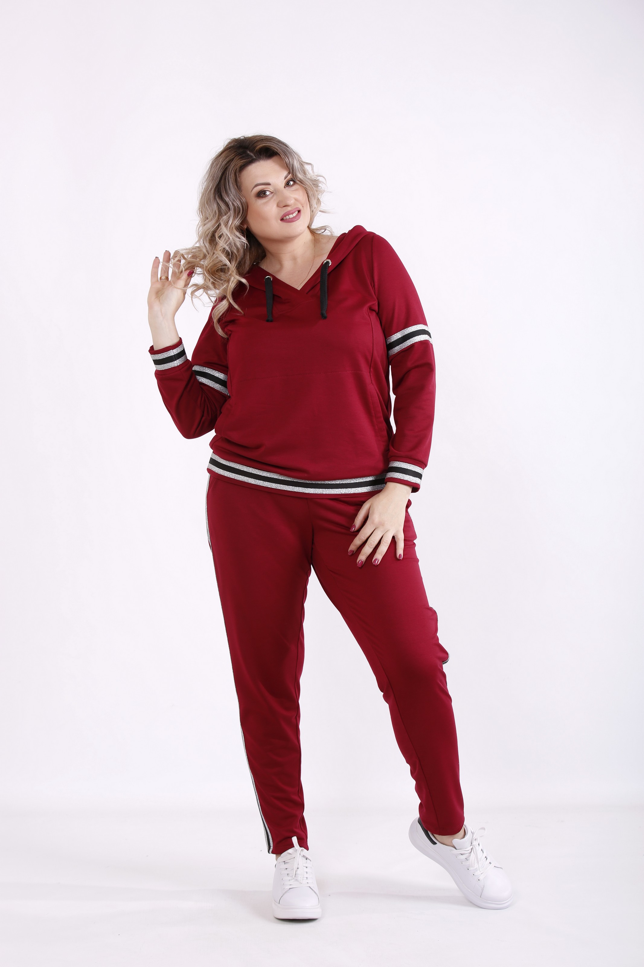 

Спортивный костюм GARRY-STAR 01473-2  Бордовый, Спортивный костюм GARRY-STAR 01473-2 44 Бордовый
