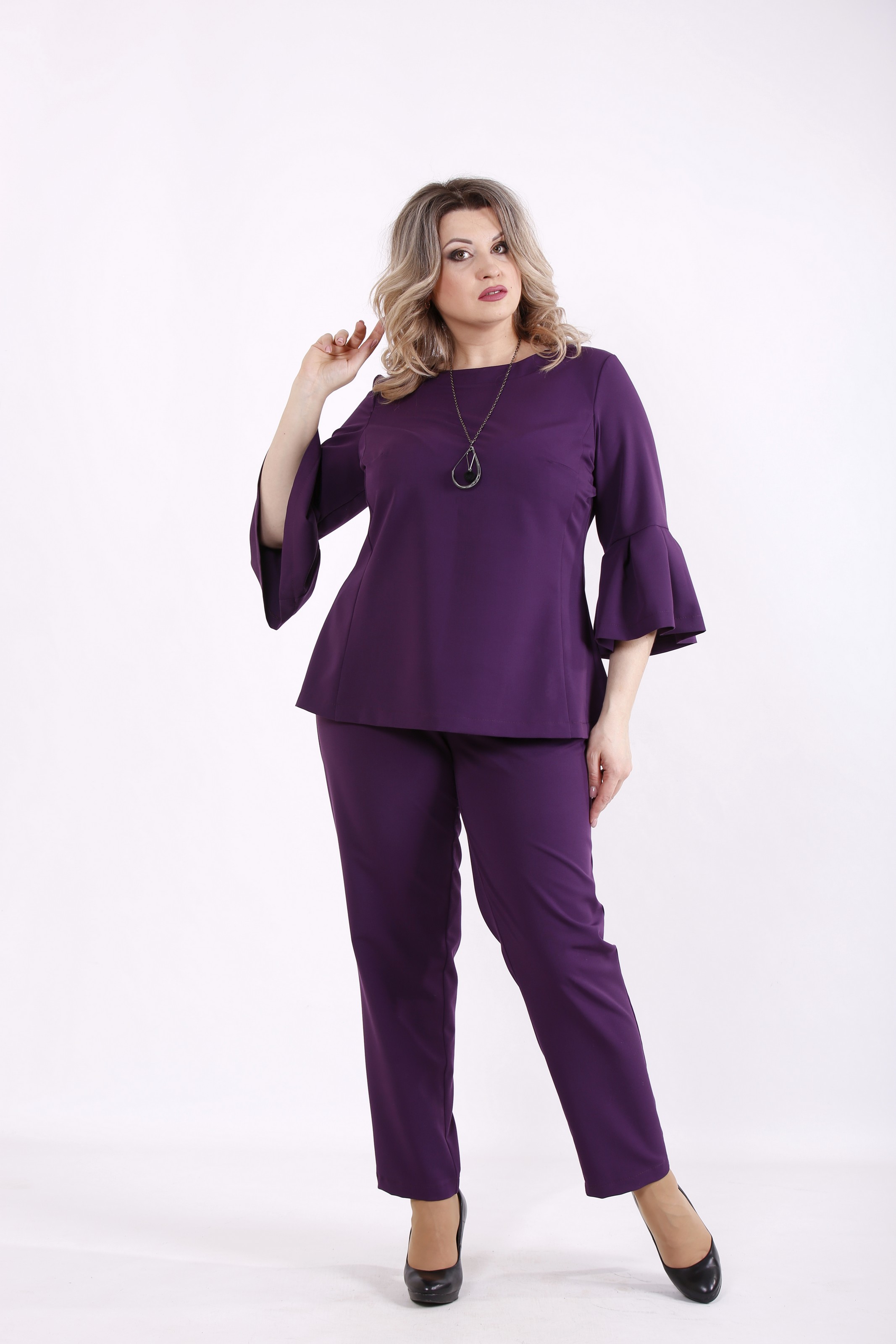 

Комплект: кофта и брюки GARRY-STAR 01437-2  Фиолетовый, Комплект: кофта и брюки GARRY-STAR 01437-2 70 Фиолетовый