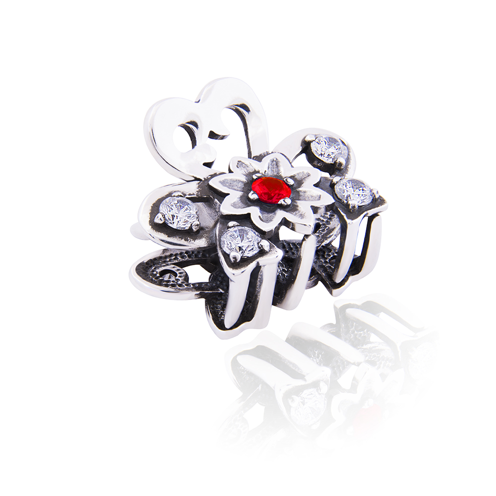 

Серебряная заколка краб (9313-1)