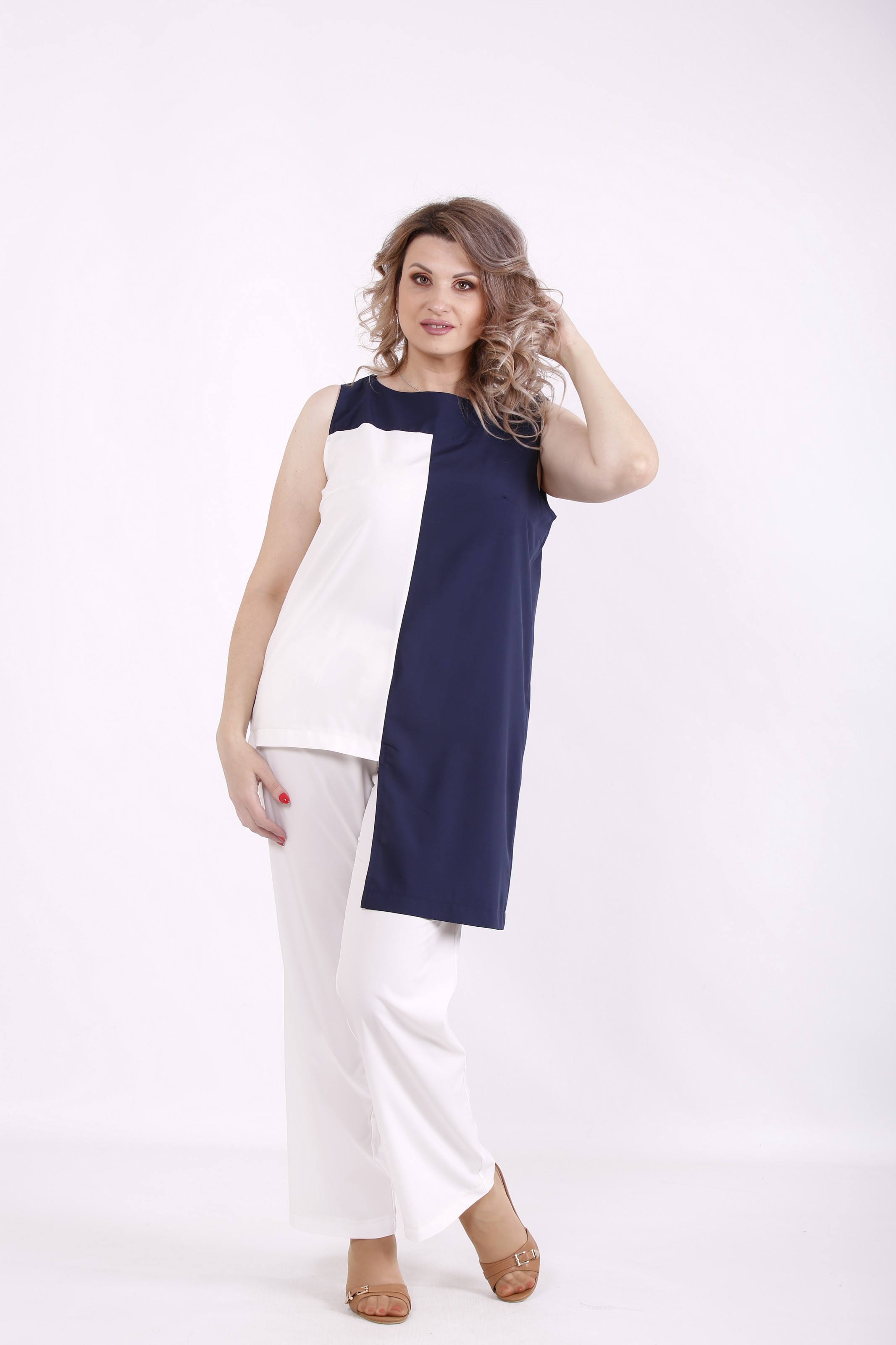 

Комплект: брюки и блузка GARRY-STAR 01540-2  Синий, Комплект: брюки и блузка GARRY-STAR 01540-2 66 Синий