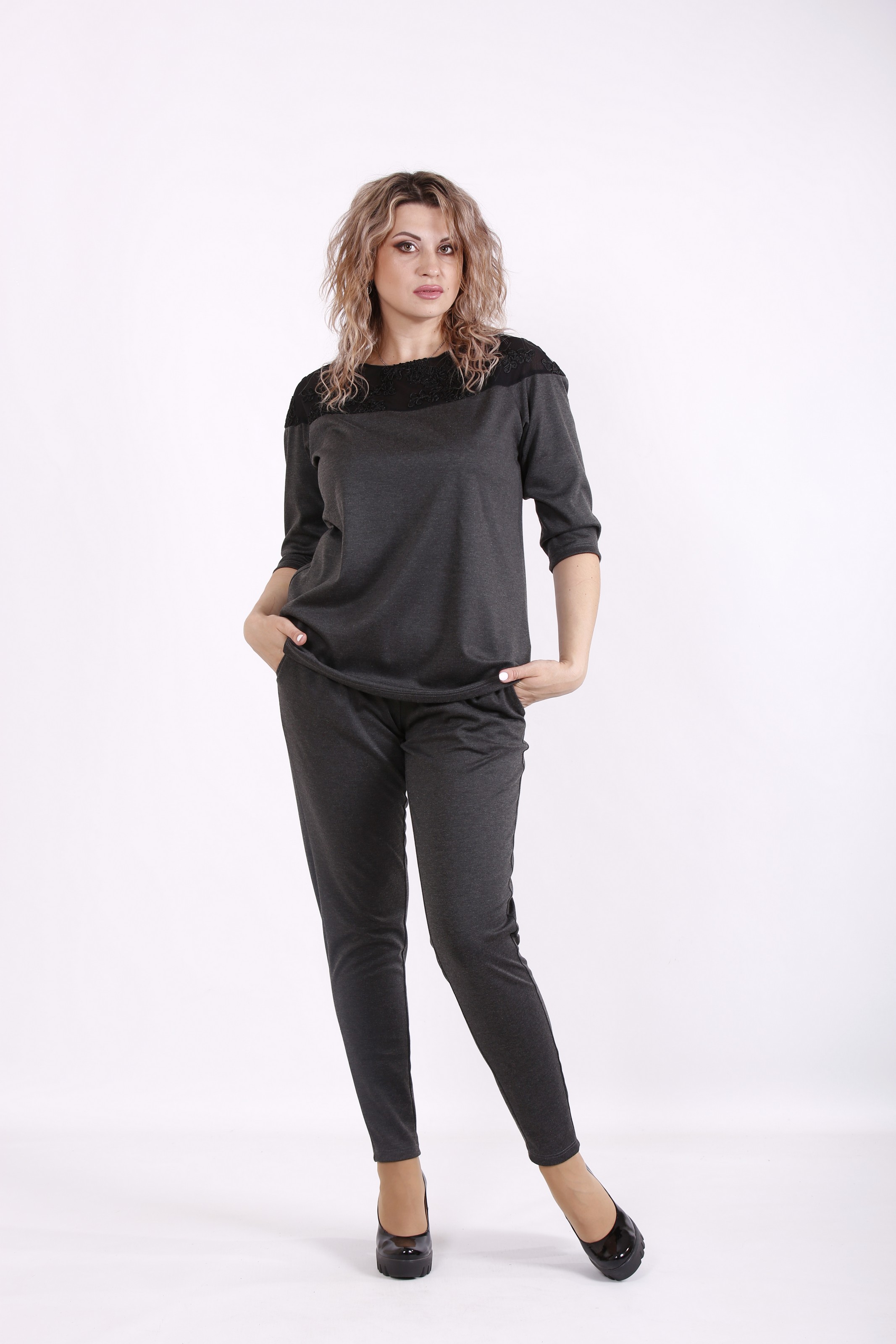 

Комплект: кофта и брюки GARRY-STAR 01581-3  Серый, Комплект: кофта и брюки GARRY-STAR 01581-3 44 Серый