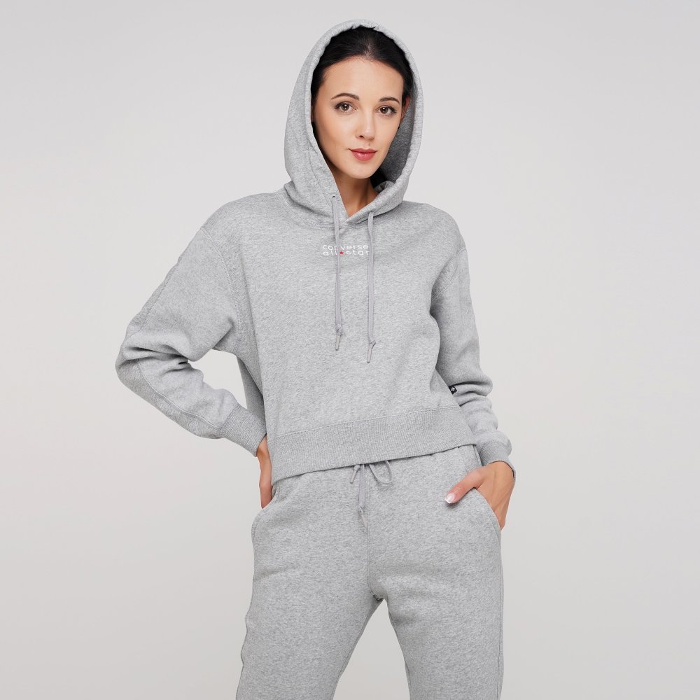 

Женское худи Converse Womens All Star Po Hoodie Серый 46 (con10019800-035)