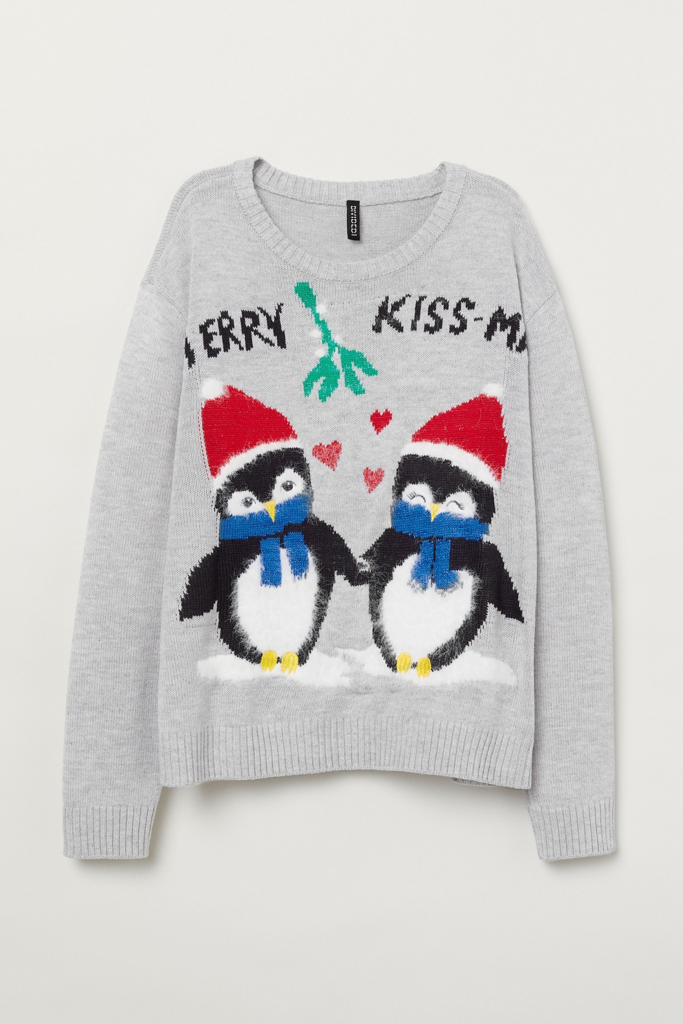 

Джемпер H&M 3XL светло-серый с рисунком 7161778wt