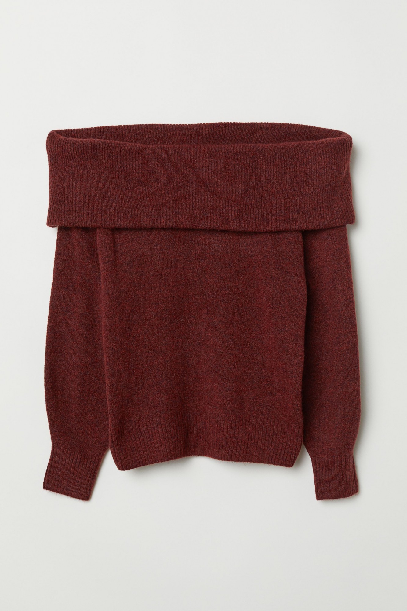 

Свитер H&M L бордовый меланж 6628888wt
