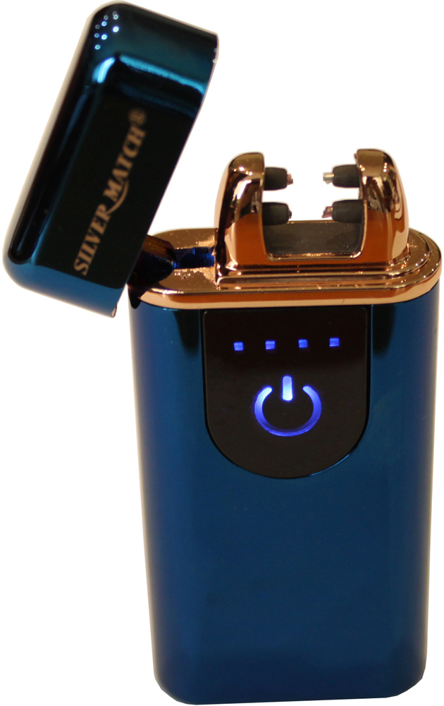 

Зажигалка сенсорная Silver Match SM ICON ALLSAINT TOUCH DBLARC IGNIT двойная электодуга Синяя (40674270BLU)