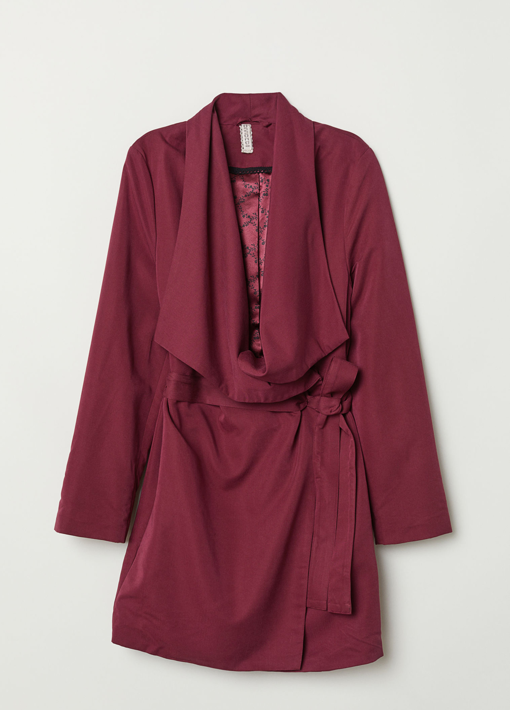 

Пальто H&M 34 Бордовый 0580301_02