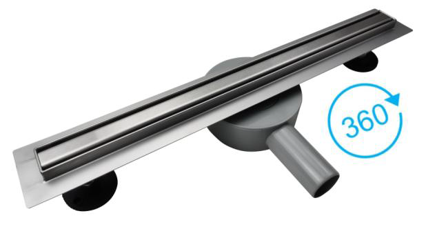 

Трап линейный для душа с поворотным сифоном BW-Tech SLIM Kwadrat 70см (RSK01700)