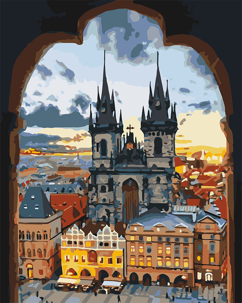 

Картина по номерам Идейка Злата Прага 40*50 см (без коробки) арт.KHO3568