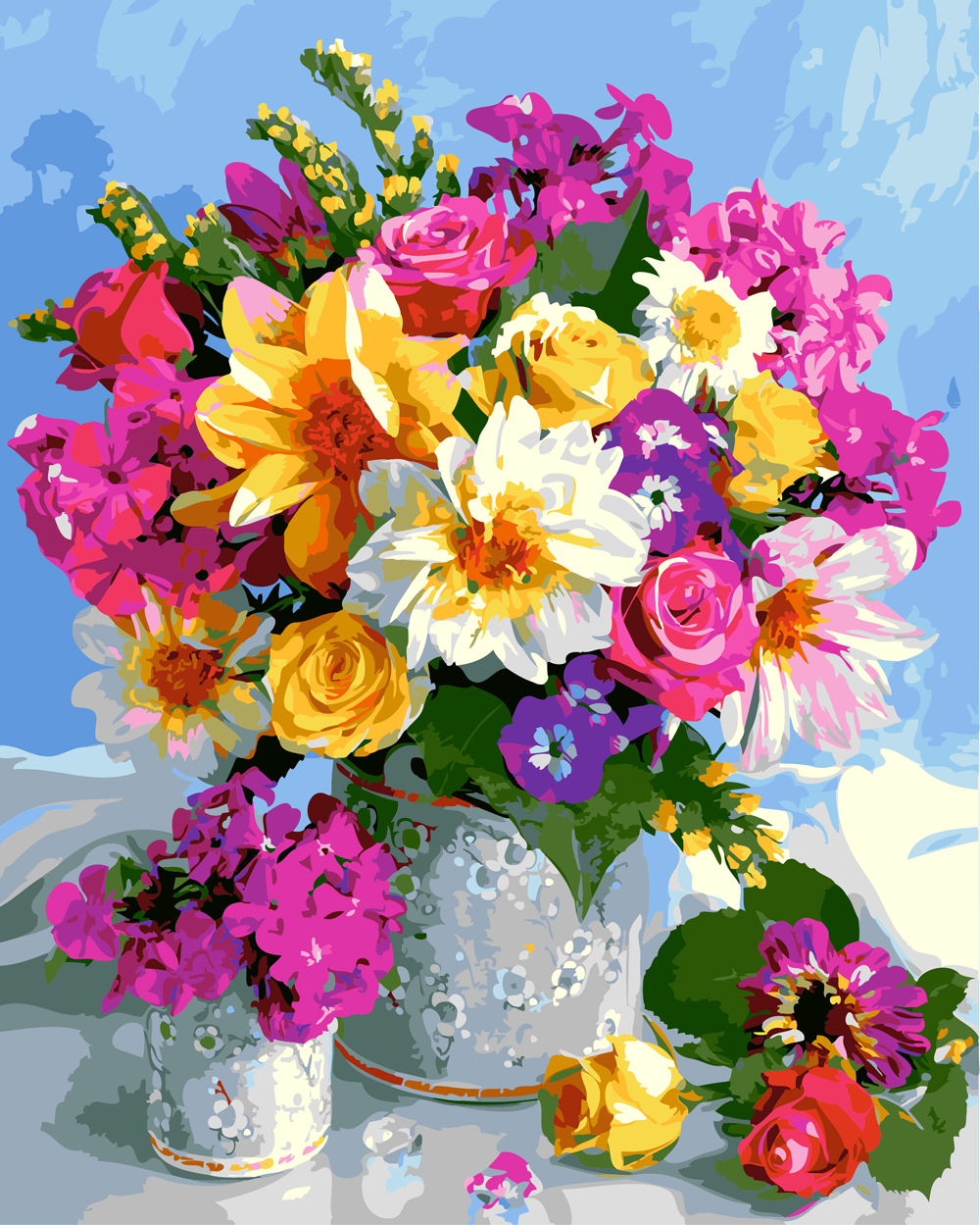 

Картина по номерам Rainbow Art Сказочный букет 40*50 см (без коробки) арт.BK-GX5546