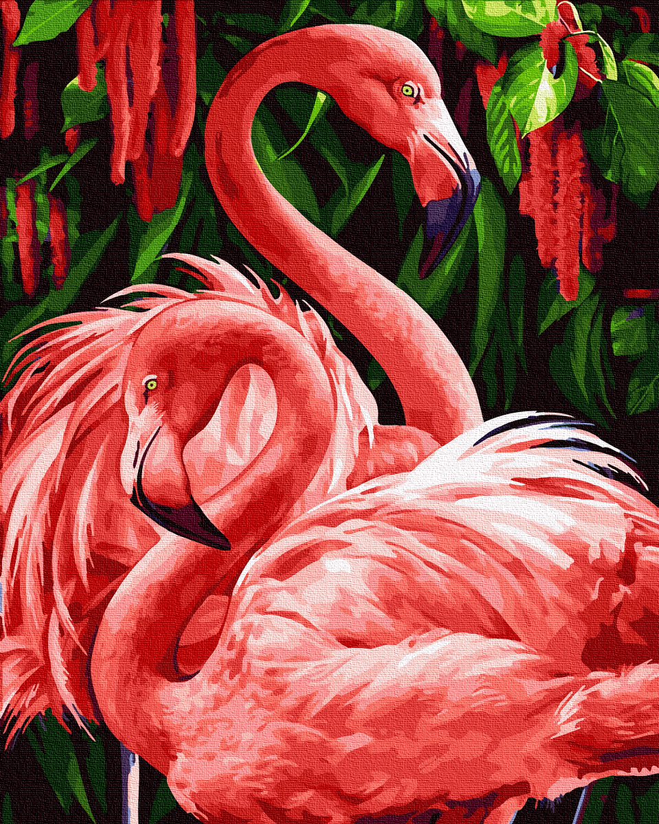 

Картина по номерам Rainbow Art Важные фламинго 40*50 см (без коробки) арт.BK-GX34305