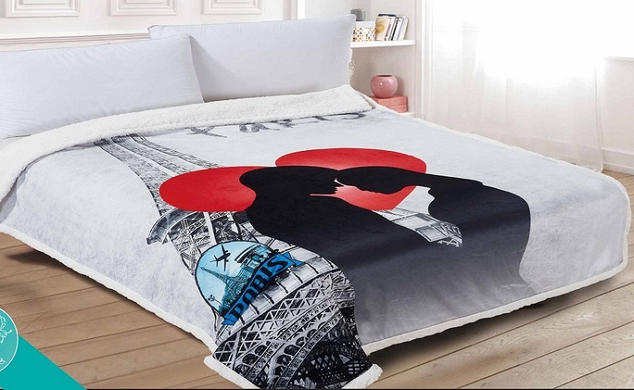 

Плед Sleep Art 3D 150x200 см Серо-черный (161120 heart)