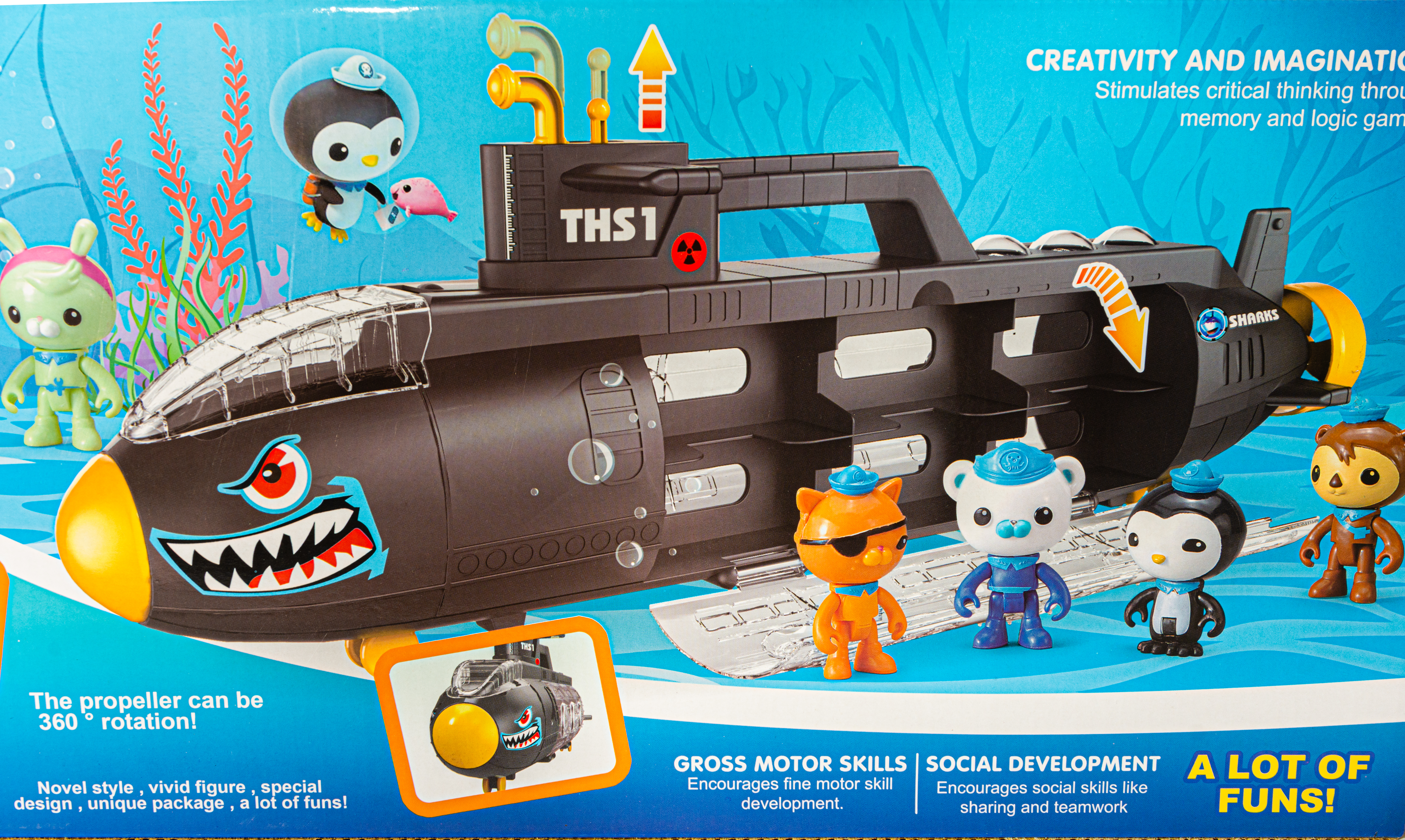 

Детская подводная лодка Octonauts Sharks