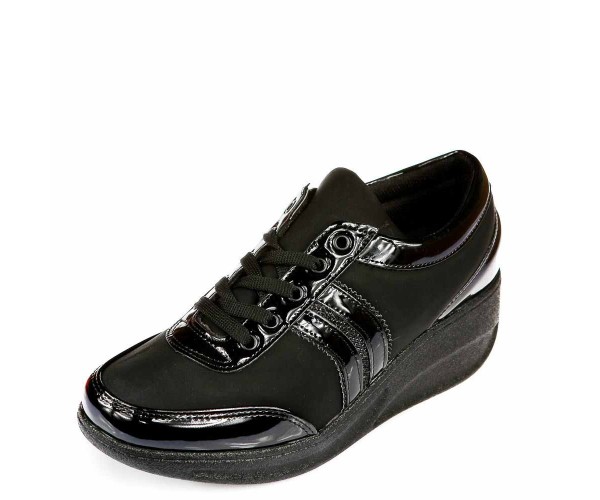 

Кроссовки Mille 215-26 чёрн.нубук (36-40) 37р 23 см