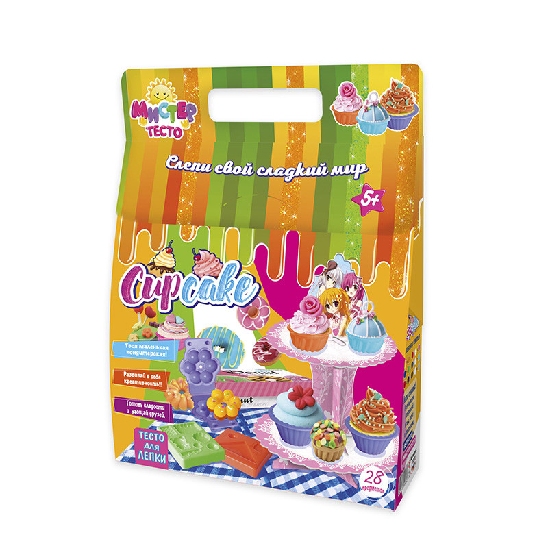 

Набор для творчества Strateg Мистер тесто Cup Cake 28 элементов SKL11-237168