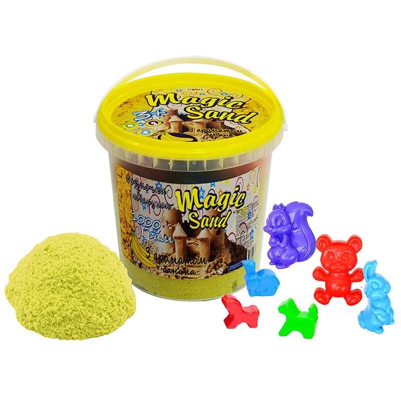 

Кинетический песок Strateg Magic sand с ароматом банана 1 кг SKL11-237244