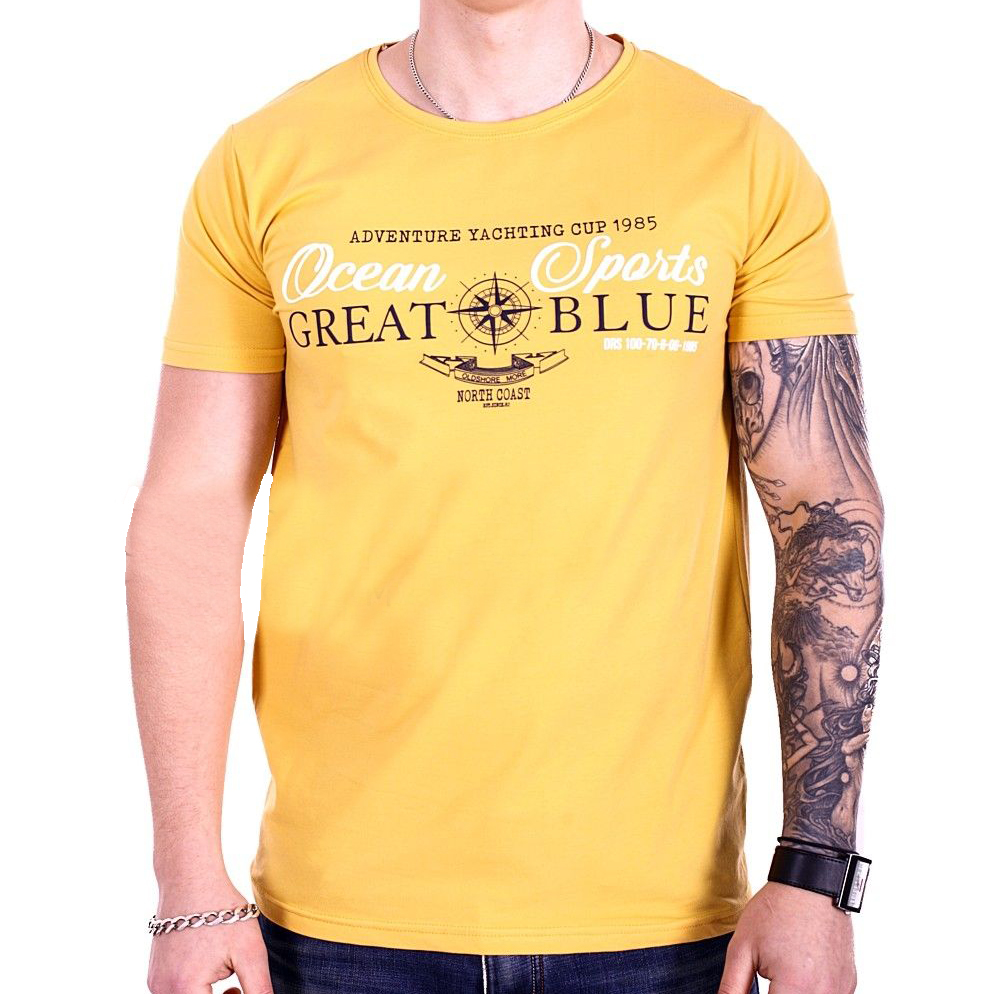 

Футболка StrongMan f1928/1 Жёлтая, Футболка StrongMan f1928/1 Жёлтая L