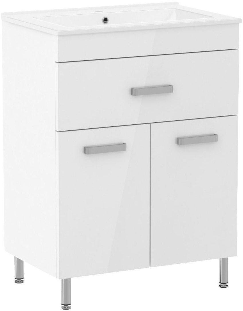 

Тумба напольная RJ Velum RJ82600 с умывальником 60 см белая