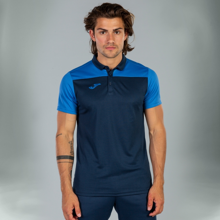 

Футболка поло JOMA polo shirt combi navy-royal s/s 3XL (101371.337)