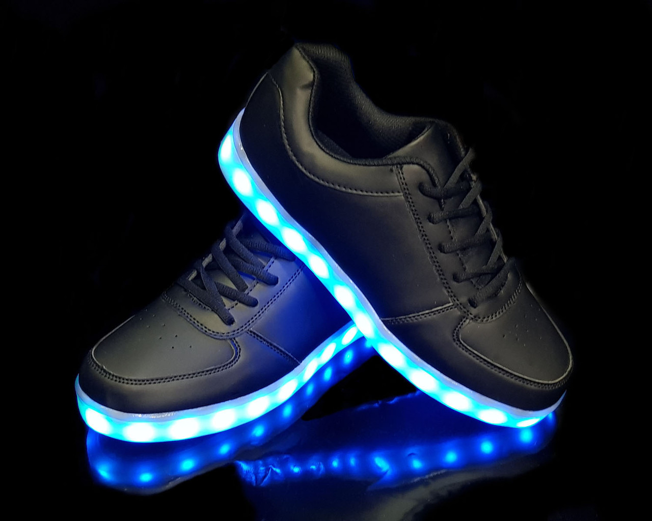 

Кроссовки с LED подсветкой женские Black 1410 42