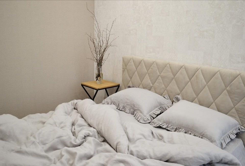 

Комплект постельного белья LinenLove French Vintage Light Gray 180х210 см Светло-серый