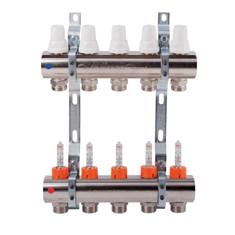 

Коллектор с расходомером 1"*5 № К013 5270 (CM)