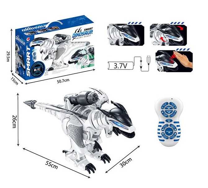 

Робот "Динозавр" на радиоуправлении 1825-12 аккум. 3.7V, подсветка, ходит, танцует, сенсорная кнопка