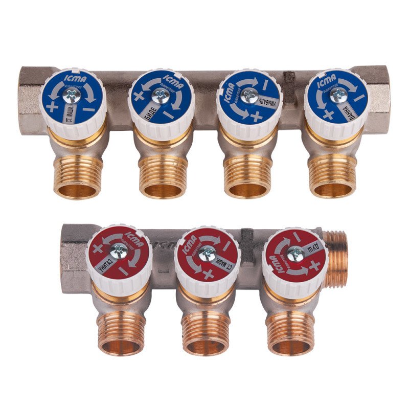 

Коллектор 3/4х4 резьба 1/2 Icma №227 5172 (CM)