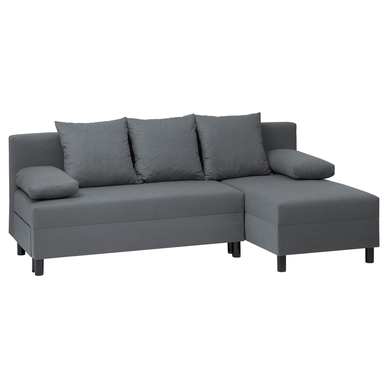 

Диван-кровать IKEA (ИКЕА) ANGSTA с козеткой темно-серый (902.846.45)