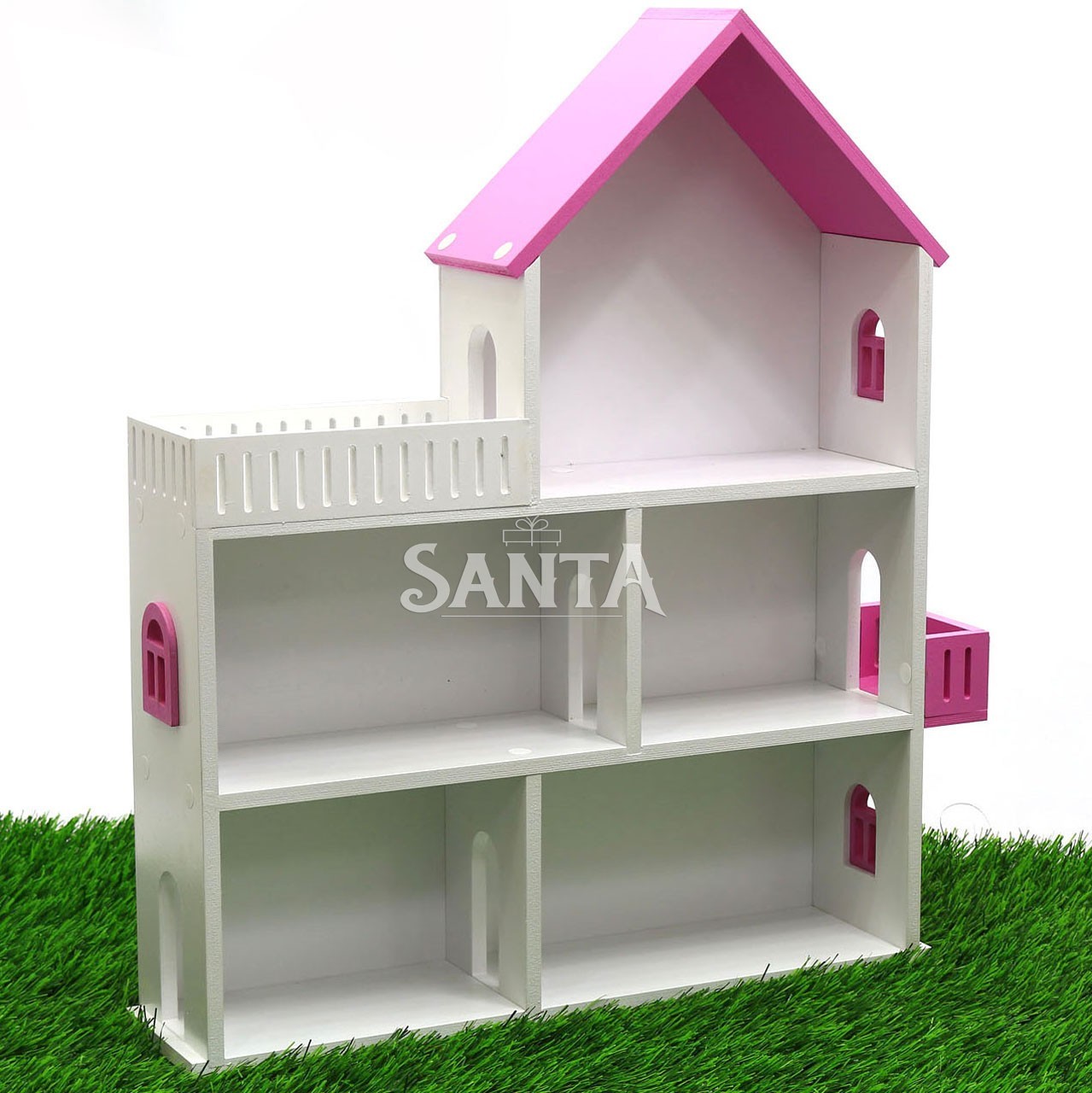 

Игрушечный кукольный деревянный домик Мария (розовый). Обустройте домик для кукол