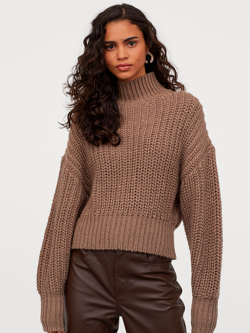 

Свитер H&M 0826500-1 XXL Кофейный