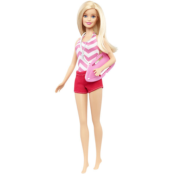 

Кукла Mattel Lifeguard Barbie Серия Кем Быть Спаситель 29 см FKF83