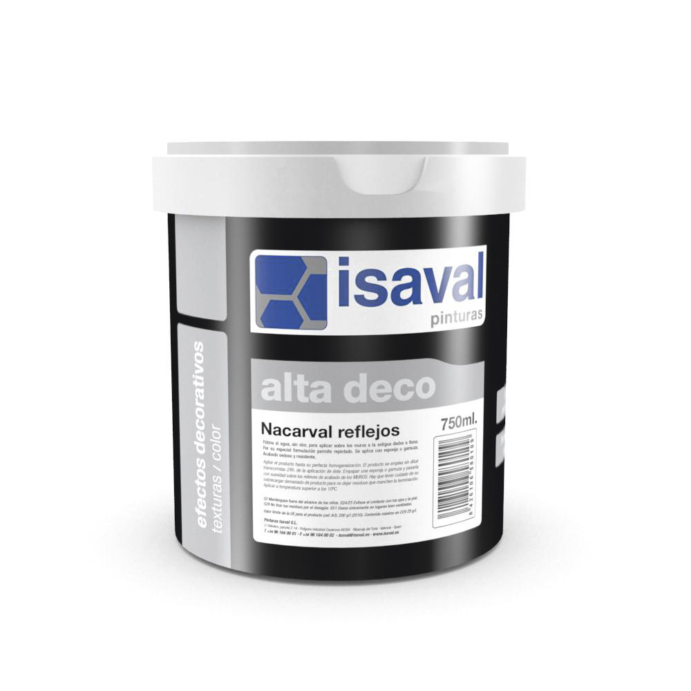 

Декоративний лак з блискітками ISAVAL Nacarval Кобре (блискітки мідні та золоті) 0.75 л