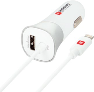 

Автомобильное зарядное устройство Skross USB Car Charger & Lightning Connector (2.900616)