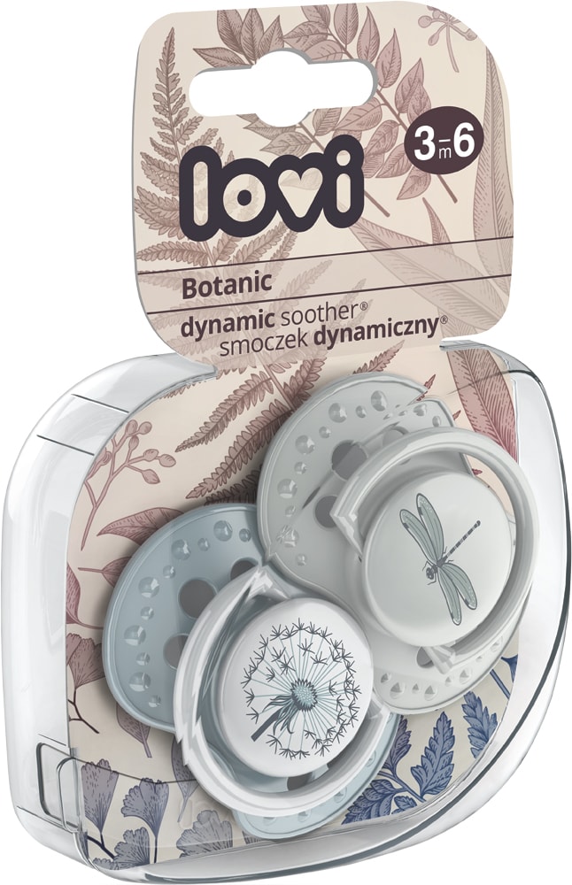 

Пустышка силиконовая Lovi Botanic Boy динамическая 3-6 мес 2 шт (22/870boy) (5903407228709)
