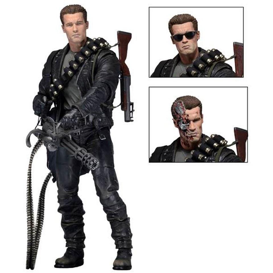 

Игровая коллекционная Фигурка Терминатор T-800 с аксессуарами, 18 см - Battle Across Time Terminator 2, Neca