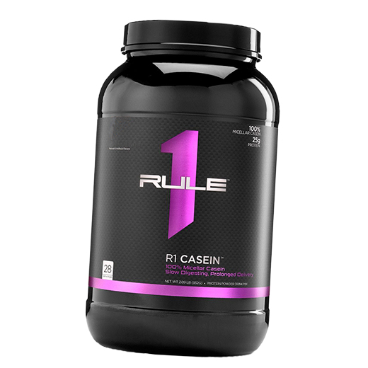 

Мицеллярный казеин, 100% Micellar Casein, Rule 1 908г Шоколад (29408001)