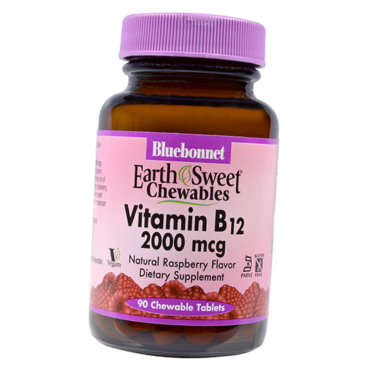 

Bluebonnet Nutrition Vitamin B12 2000 90таб Малина (36393084)