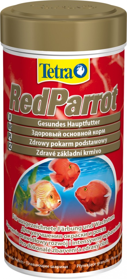 

Корм для красных аквариумных рыб/попугаев Tetra Red Parrot в гранулах 250 мл