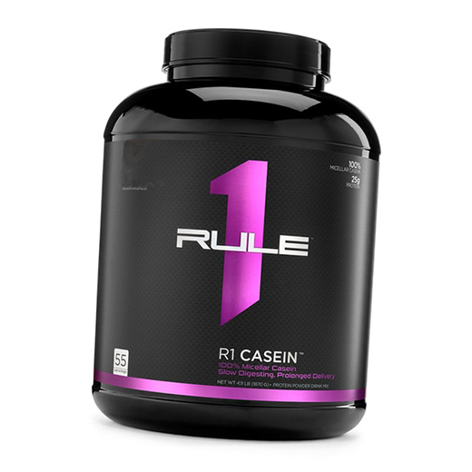 

Мицеллярный казеин, 100% Micellar Casein, Rule 1 1816г Шоколад (29408001)