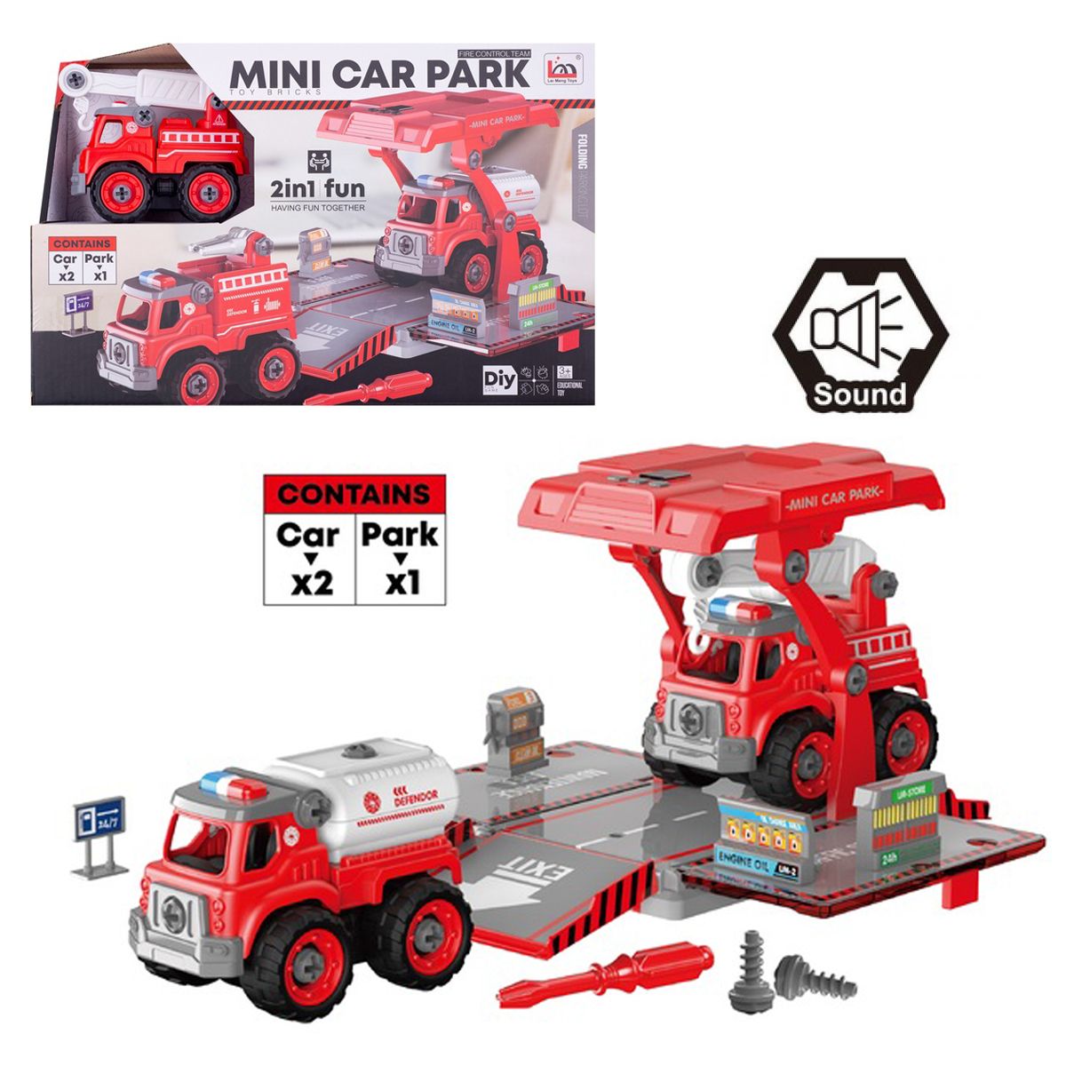 

Конструктор Сделай сам Пожарная 76 дет Lei Meng Toys (CJ-1614201) (147042)