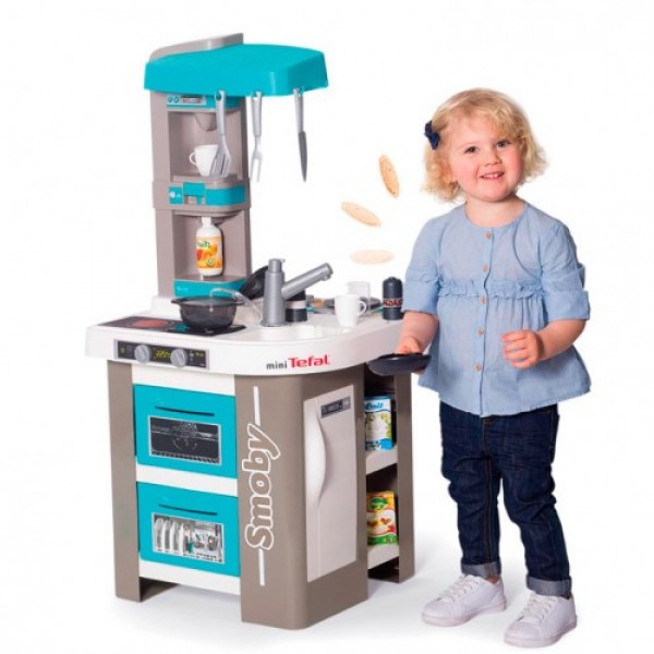 

Детская кухня с посудкой Smoby «Tefal» (311042) Со звуковыми эффектами Синяя