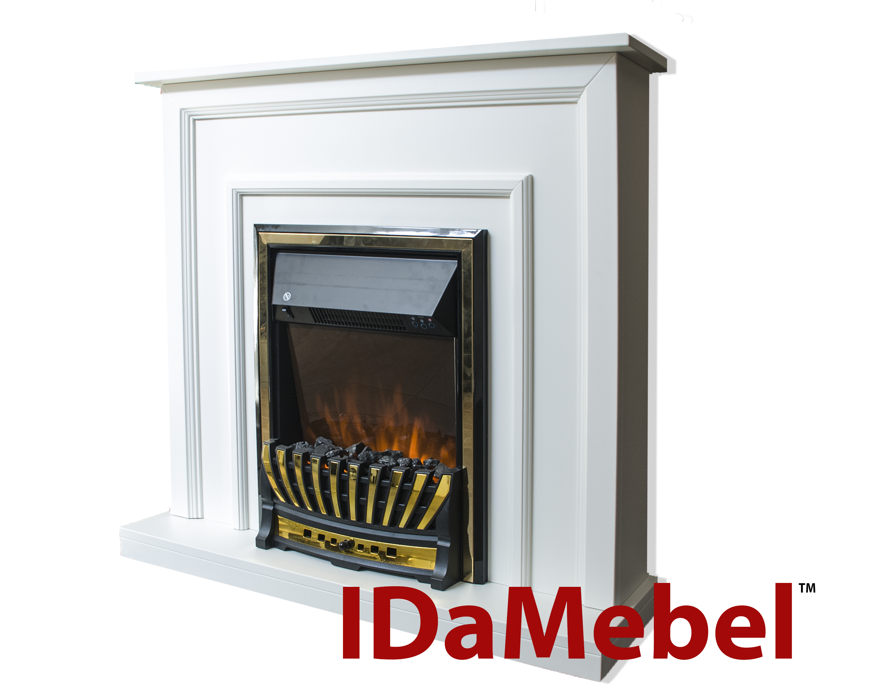 

Каминокомплект IDaMebel Adele Белый Aspen Gold