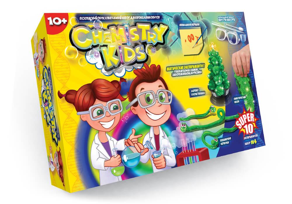 

Набор для проведения опытов Danko Toys CHEMISTRY KIDS / Супер 10 № 4